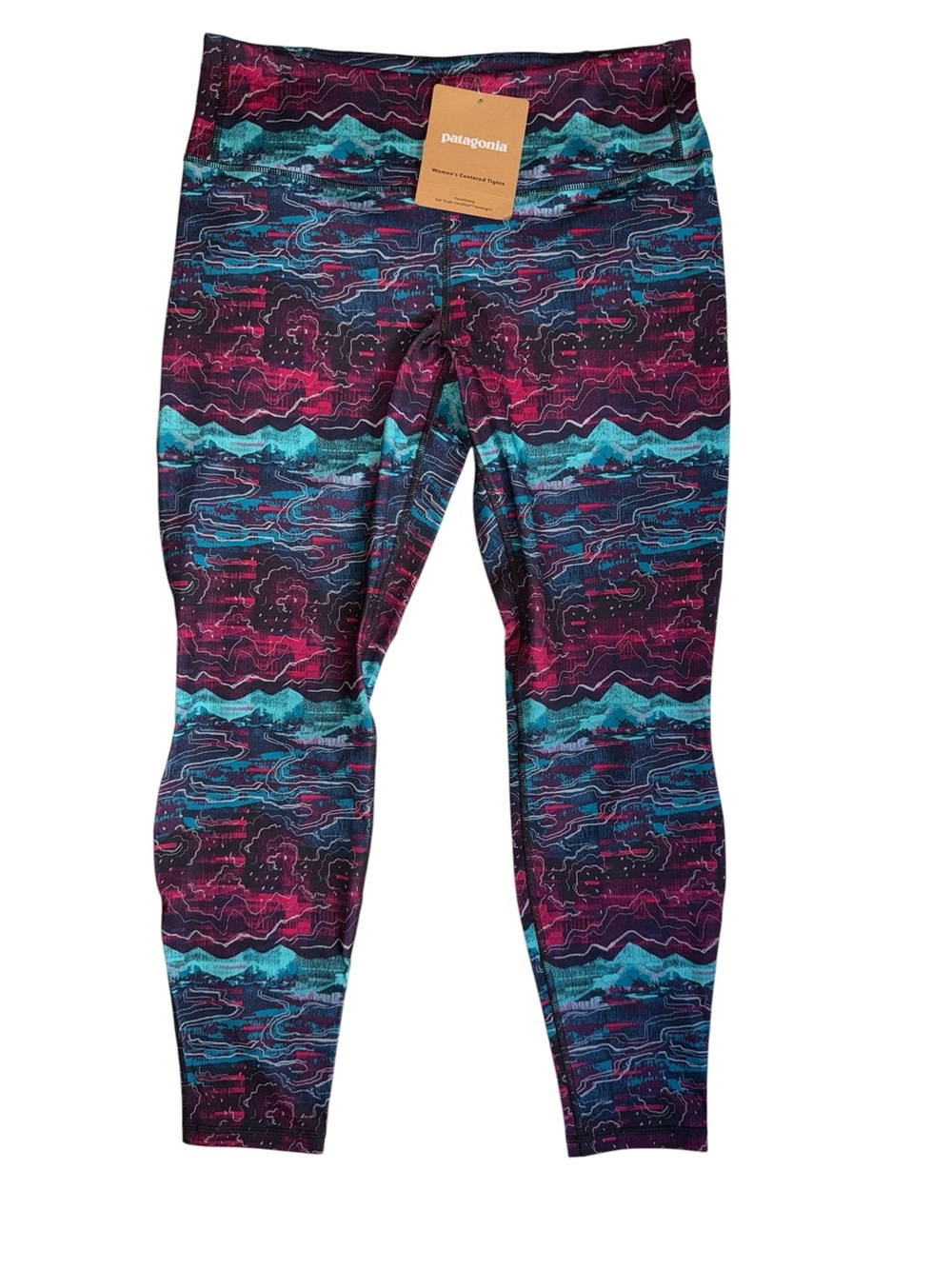 NWT-Patagonia Women’s Centered Tights Canyon Glades Craft Pink Size Large